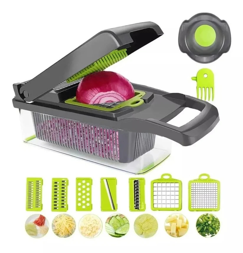 Cortador y Rayador Multifuncional de Cocina 15-1