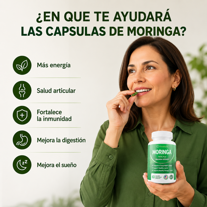 Oferta Especial 2x1: Suplemento de Moringa en Cápsulas
