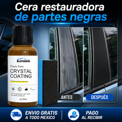 Crystal Coating: Restaurador de plásticos y partes negras
