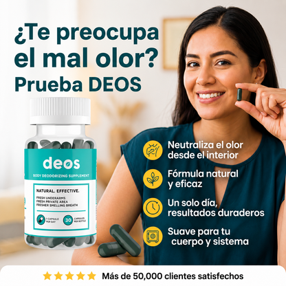 DEOS™: Elimina el mal olor corporal y mal aliento en 7 dias