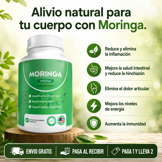 Oferta Especial 2x1: Suplemento de Moringa en Cápsulas