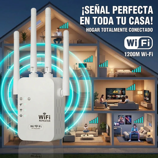 WifiMax™ | Repetidor de Señal Wifi 600mbp - Amplificador 50 Metros