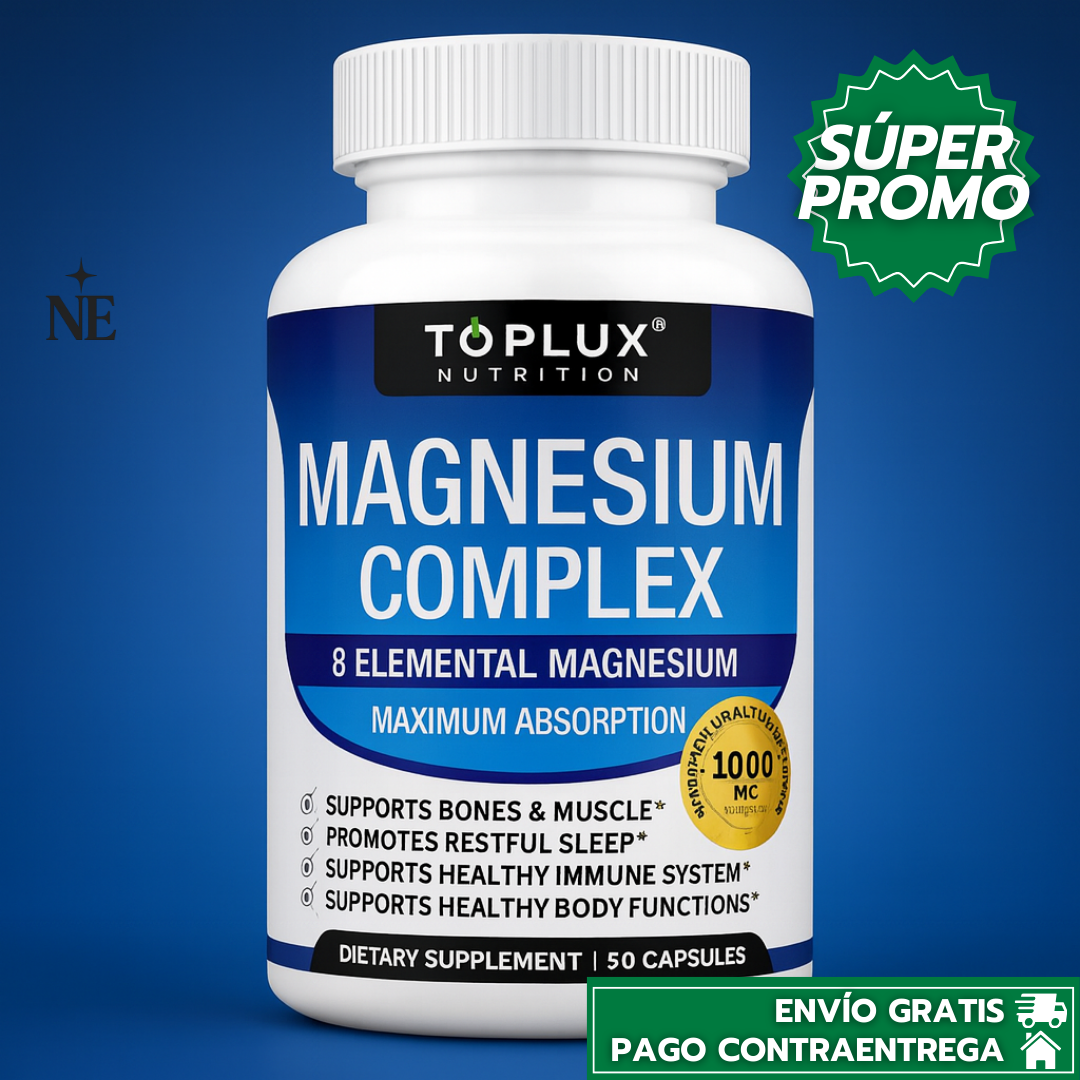 Magnesium Complex™ | Magnesio 8 en 1 para Músculos, Sueño y Bienestar