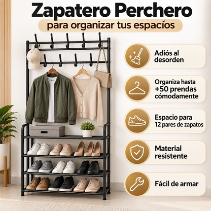 Zapatero Perchero Multifuncional
