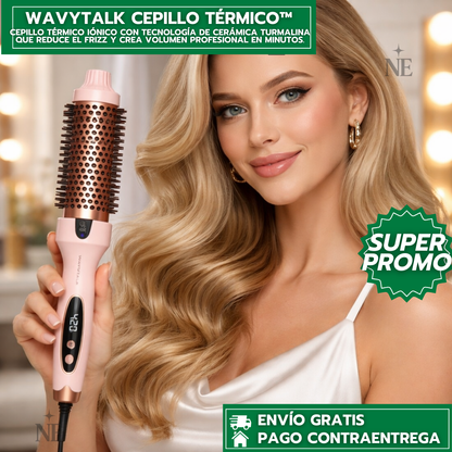 WAVYTALK™ | Cepillo Térmico Iónico para Cabello Perfecto en Minutos