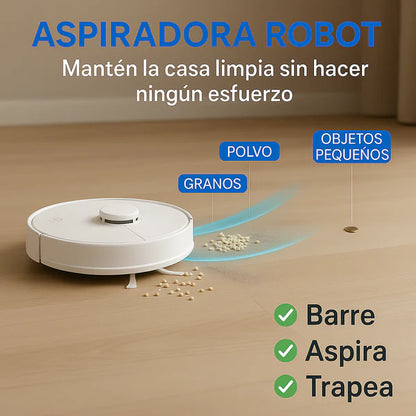 TurboMax | Aspiradora robot inteligente 3 en 1