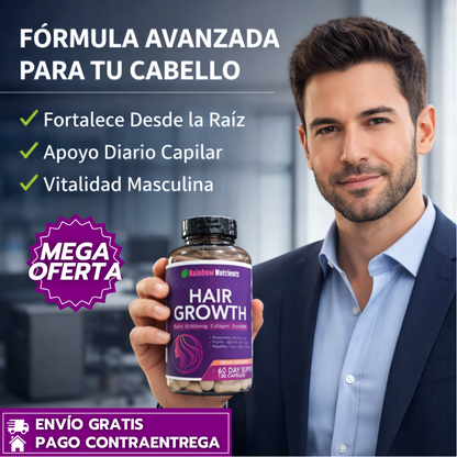 HairGrowth™: Suplemento para el crecimiento capilar avanzado (120 Cápsulas)