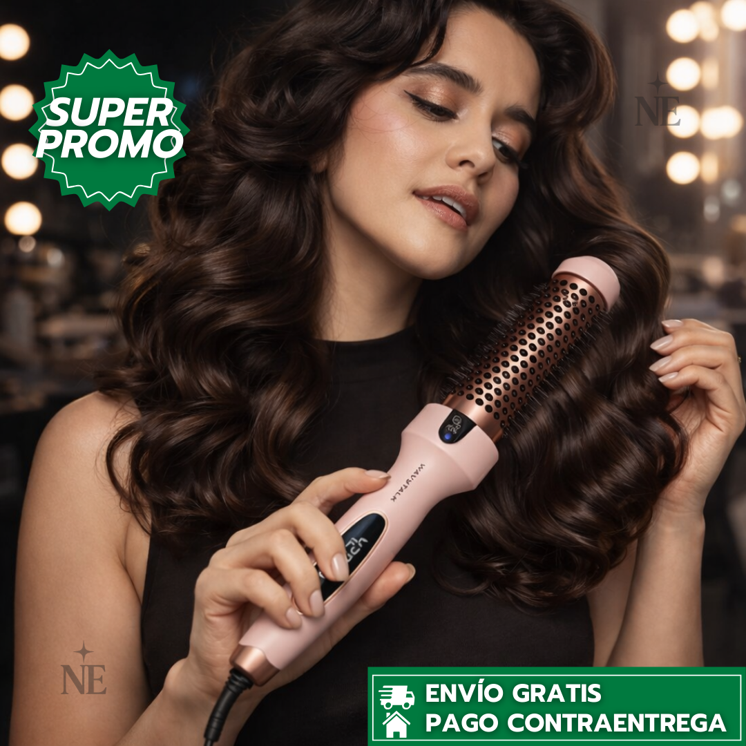 WAVYTALK™ | Cepillo Térmico Iónico para Cabello Perfecto en Minutos