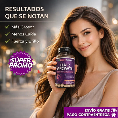 HairGrowth™: Suplemento para el crecimiento capilar avanzado (120 Cápsulas)