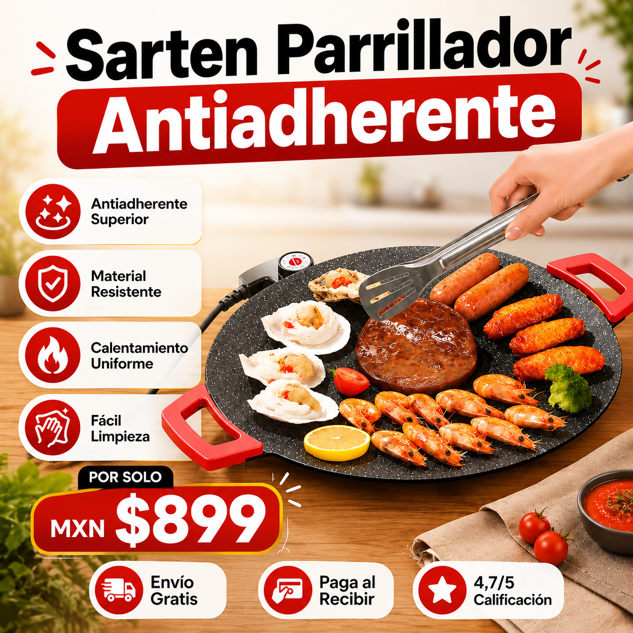 Sarten Coreano Parrillero 40cm
