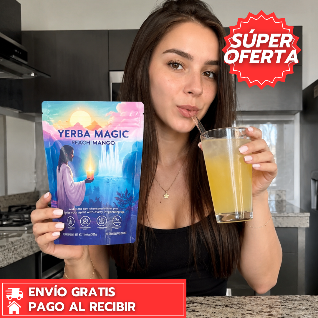 Yerba Magic | Té en polvo sin azúcar que desinflama tu abdomen