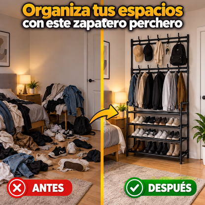Zapatero Perchero Multifuncional