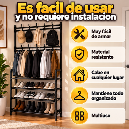 Zapatero Perchero Multifuncional
