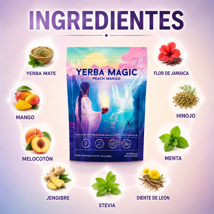 Yerba Magic | Té en polvo sin azúcar que desinflama tu abdomen