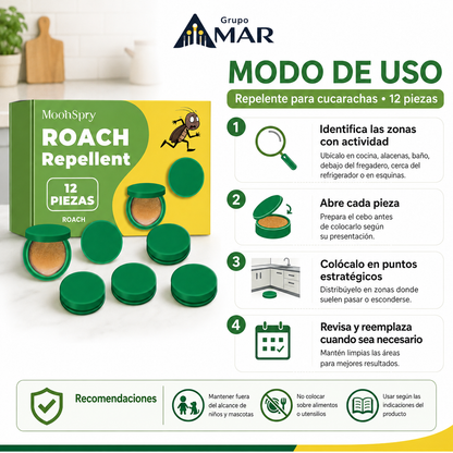 Cebos Repelentes contra Plagas y Cucarachas