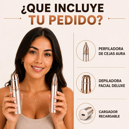 Oferta Especial 2X1 Trimmer™: Depiladora y perfiladora facial y de cejas
