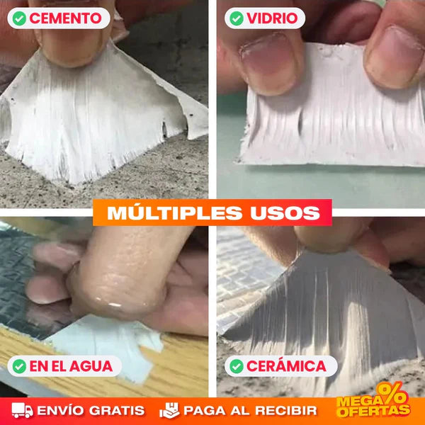 SellaMax®: Cinta Adhesiva Impermeable x 10 Metros